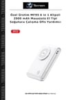 Özel Üretim MF95 6 in 1 Klipsli 2000 mAh Masaüstü El Tipi Soğutucu Çalışma Ofis Yardımcı