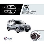 Fiat Doblo Krom Stop Çerçeve 2 Parça 2006-2010 Paslanmaz Çelik