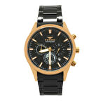 Ferro Siyah Renk Çelik Kordonlu Erkek Kol Saati TH-FM31215A-R