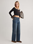 Debra 348 NORMAL BEL TİNT MAVİ BAGGY JEANS KADIN