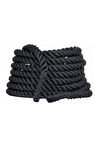 Crossfit Halatı 9 Metre - 38 mm Battle Rope Dayanıklılık Ve Güç Antrenmanı Ekipmanı