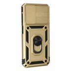 Samsung Galaxy A13 4g Kılıf Pars Lens Yüzüklü Silikon - Gold