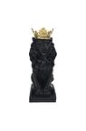 Aslan Kral Figürü Siyah