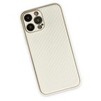 İphone 13 Pro Max Kılıf Coco Karbon Silikon - Beyaz