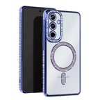 Samsung Galaxy A55 5g Joke Simli Magneticsafe Kılıf - Mavi
