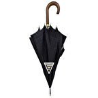 April A-213G 10 Telli Baston Sap Şemsiye Kareli Siyah