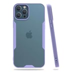 İphone 12 Pro Max Kılıf Platin Silikon - Lila