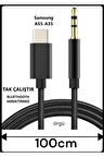 Samsung Galaxy A55 Samsung A35 Aux Kablo Type C Aux Kablo Dac Çipli örgülü Tak Çalıştır