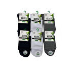 Kuzen Dikişsiz Yarım Konç Bambu Erkek Çorap 6 Adet