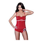 Berrak Kadın İp Askılı Plaj Şortlu Takımı 2426