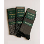 Missbella Bambu Desenli Erkek Çorap 10 Adet