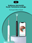 BLOOMPİCKS WiFi Kameralı Şarjlı Akıllı Kulak Temizleyici Görüntülü Kulak Temizleme Cihazı Silikon Başlıklı