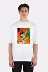 Unisex Beyaz Oversize T-shirt Tanjiro Fan Art