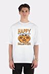 Unisex Beyaz Oversize T-shirt The Mandalorian The Pumpkin Child