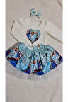 Elsa Karlar Kraliçesi Tüllü Kabarık Etek Bluz Takım