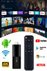 Tv Stick Ultra Hd Android Tv Box 4k Medya Oynatıcı Smart Tv Wifi Kolay Kurulum Yeni Sürüm