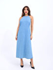 JANES 6771 KOT ELBİSE-MAVİ