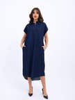 JANES 7348 KOT ELBİSE-MAVİ