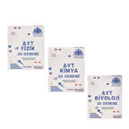 Çöz Kazan Yayınları AYT Fizik Kimya ve Biyoloji Deneme Seti 3 Kitap