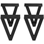 Dekoratif Sehpa Ayakları Üçgen Tasarım Orta Sehpa Ayağı