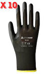 ACTIVEHAND Pu-101 Poliüretan Kaplama Montaj Eldiveni 10'lu Paket