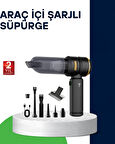 Kablosuz Şarjlı Araç İçi ve Küçük Alanlar İçin Güçlü Vakumlu Süpürge