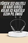Boyun Bantlı SD Kart Girişli Yüksek Perfomanslı Bluetooth Kulaklık