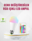 RGB Uzaktan Kumandalı LED Ampul 16 Renk Dekoratif Aydınlatma