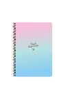 Keskin Color A4 Çizgili Spiralli Peri Tozu Defter | 80 Yaprak