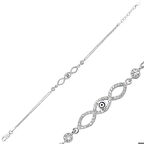 Gümüş Üç Sonsuzluk Kadın Bileklik