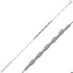 Gümüş Beyaz Dorissa Kadın Bileklik