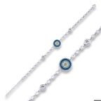 ​Gümüş Nazar Boncuklu Bileklik