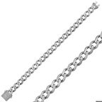 Gümüş Unisex Taşlı Gurmet Bileklik