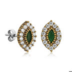 Gümüş Otantik Mekik Çivili Kadın Küpe