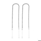 Gümüş Zincirli Küpe