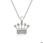 Gümüş Taç Kadın Kolye