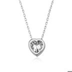 Gümüş Kalp Kadın Kolye