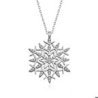 Gümüş Kar Tanesi Kolye