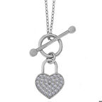 Gümüş Sallantılı Kalp Kadın Kolye