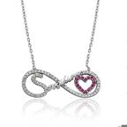 Gümüş Sevgilim Yazılı Sonsuzluk Kadın Kolye