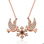 Gümüş Aşk Kuşları Kolye