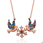 Gümüş Aşk Kuşları Kadın Kolye