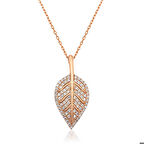 Gümüş Yaprak Kadın Kolye