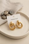 316L Çelik Gold Renk Halka Model Küpe