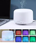 Uzaktan Kumandalı 500 Ml Ultrasonik Hava Nemlendirici Aromaterapi Uçucu Yağ Difüzörü 7 Renk Led Işıklı