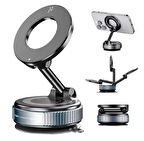 Manyetik Vakumlu Katlanır 360 Dönebilen Araç içi Telefon Tutucu 