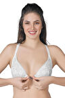 Ekru Mı Emay 187 B Önden Açılır Balenli Sporcu Sütyen