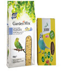 Gardenmix Soyulmuş Muhabbet Kuşu Yemi 400 Gr + Jessy Muhabbet Kuş İçin Ballı Kraker X1 Paket