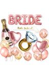 Rose Gold Bride Bekarlığa Veda Partisi Seti
