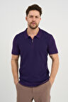ALEXANDERGARDI Erkek Polo Yaka Fermuarlı Triko T-shirt (AG-50025)